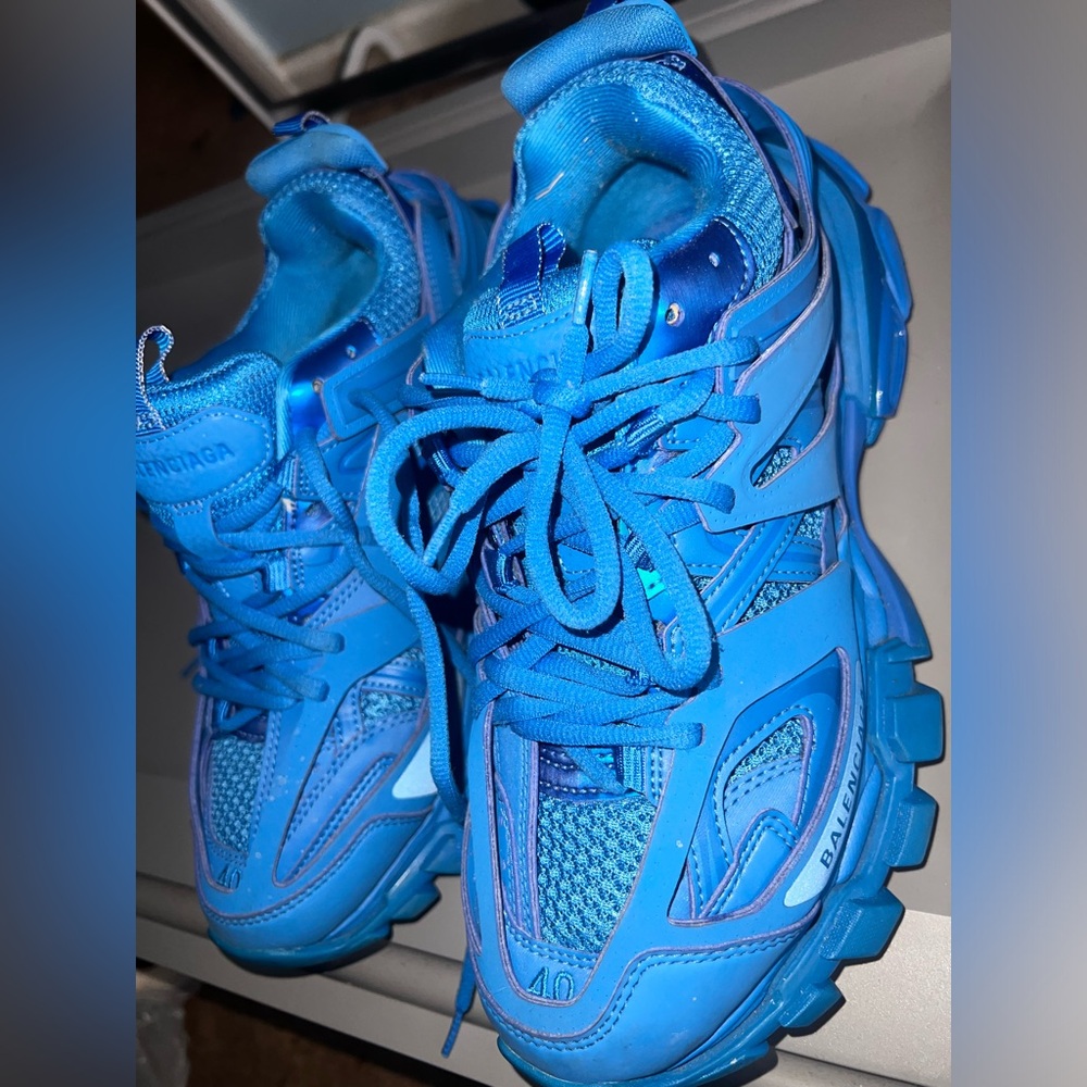 Blue balenciaga runners